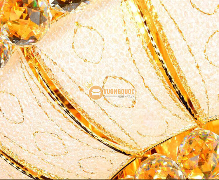 Đèn ốp trần thủy tinh kiểu dáng hoa cách điệu CM248-11